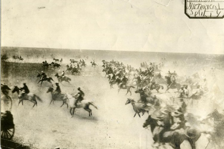 Photograph of the Cherokee Strip Land Run